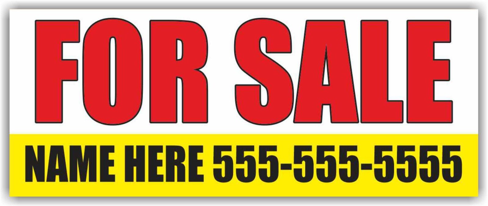 FOS SALE Custom Name Phone Advertising Banner Vinyl Sign Holiday Discount Store
