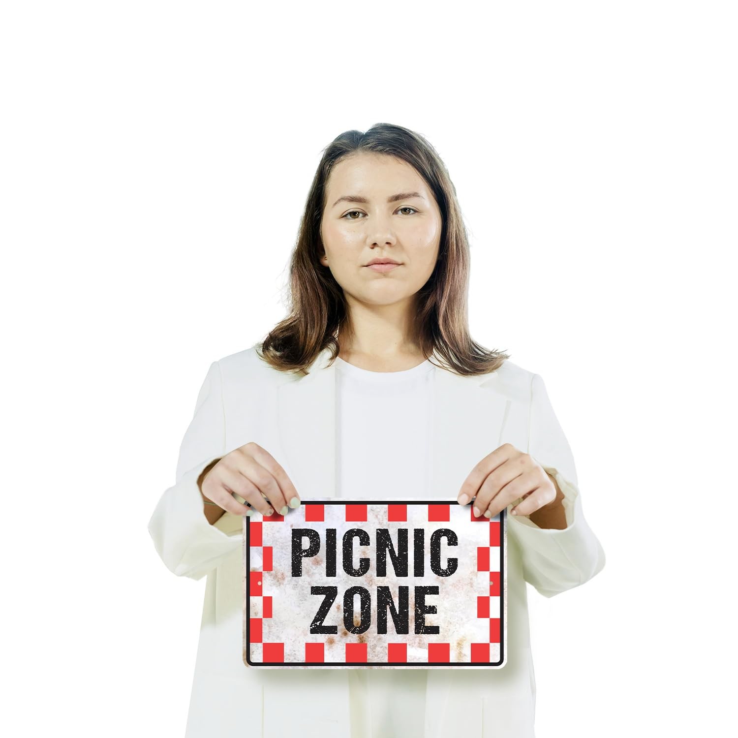 Picnic Zone (2 Pack) 8 Inch x 12 Inch Novelty Plastic Sign Blankets Baskets S…