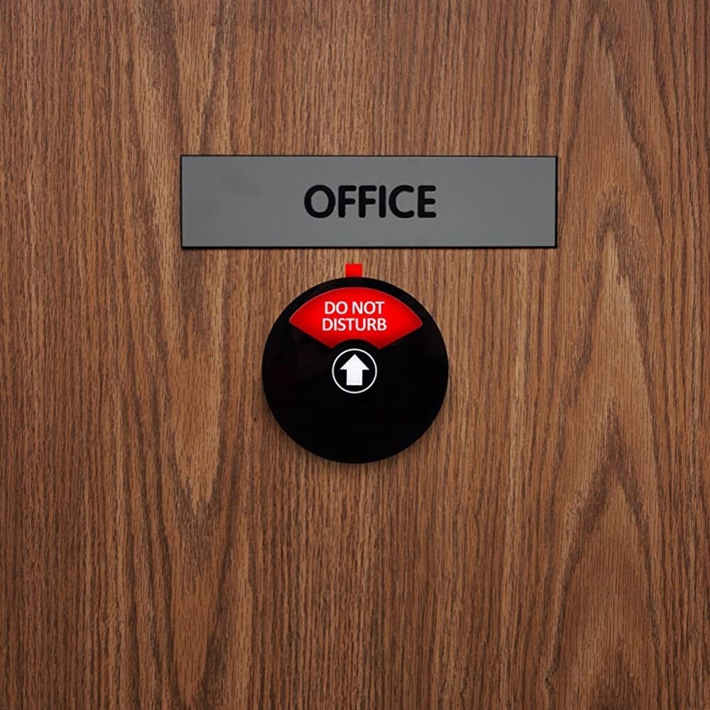 Kichwit Privacy Sign For Office Door Do Not Disturb Out Of Office Please Knock