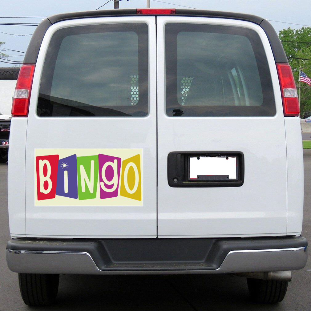 Car Magnet Set of 2 Bingo A Outdoor Advertising Printing Industrial Sign