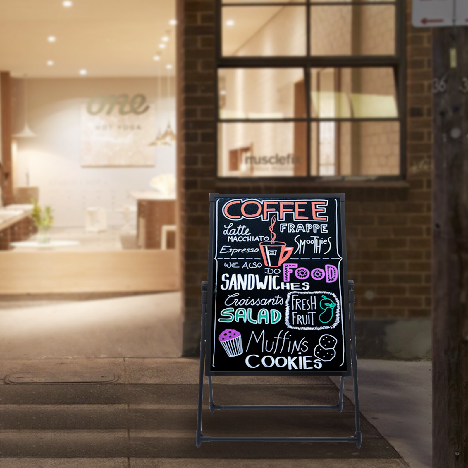 LED Message Board Restaurant Menu Sign Illuminated Neon Erasable with Remote