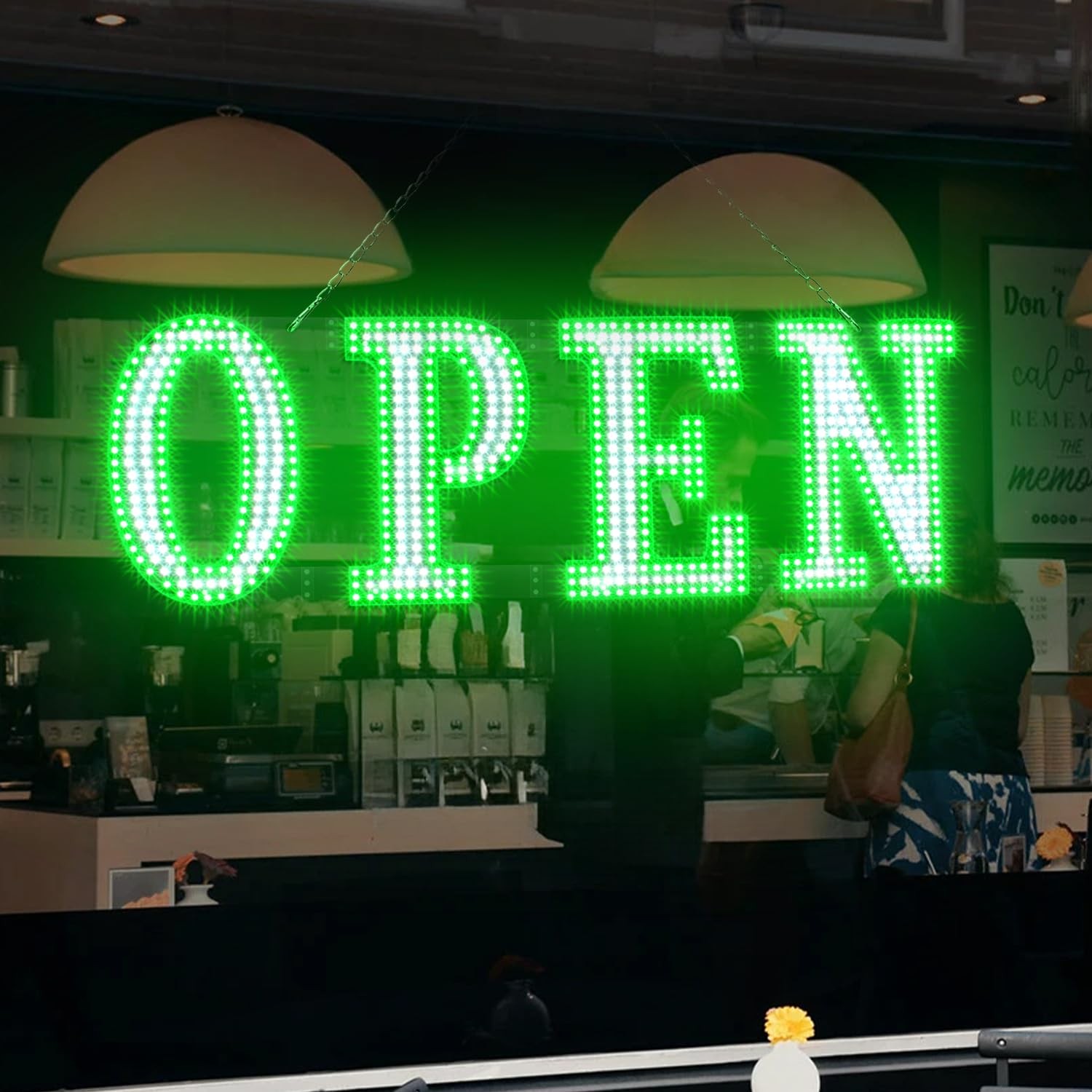 Open Sign for Business 40&Prime; x 14&Prime;, Bright LED Open Sign with Remote Control, 1…