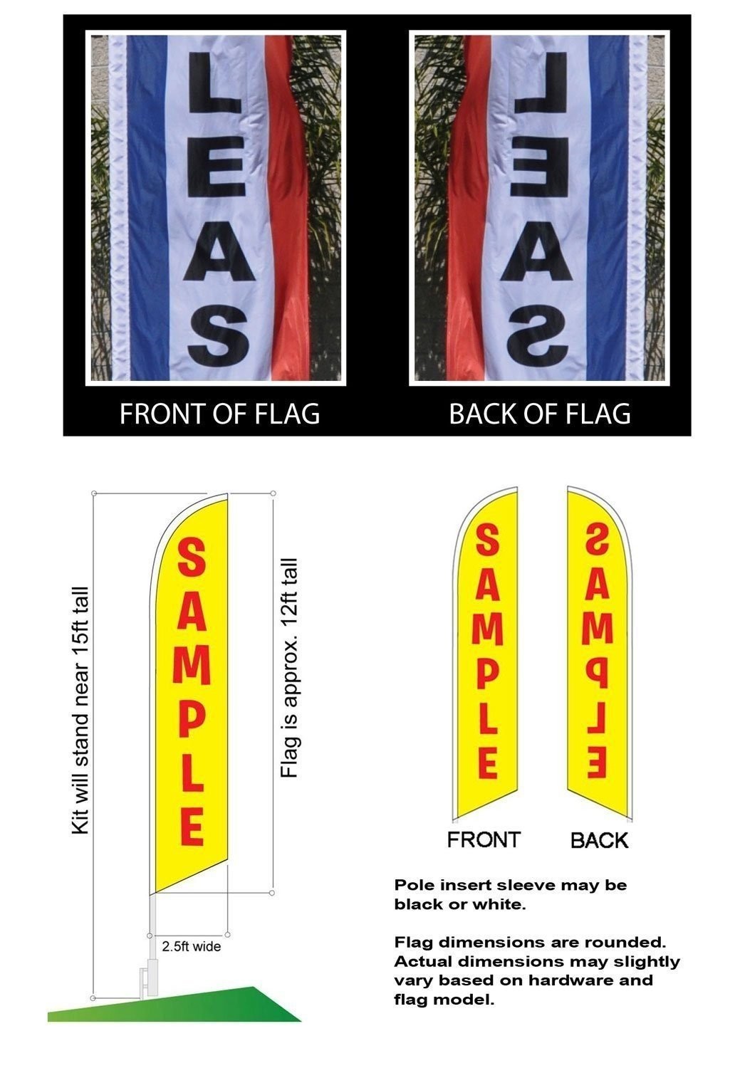 Used Cars Flag Windless Swooper 4 Lot Set Auto We Finance Buy Here Pay Here Sale