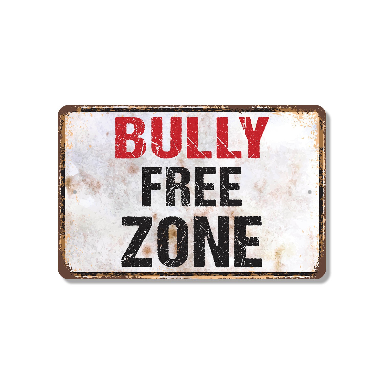 Bully Free Zone Sign Kind Words Only Durable Perfect for Schools Playrooms Gyms