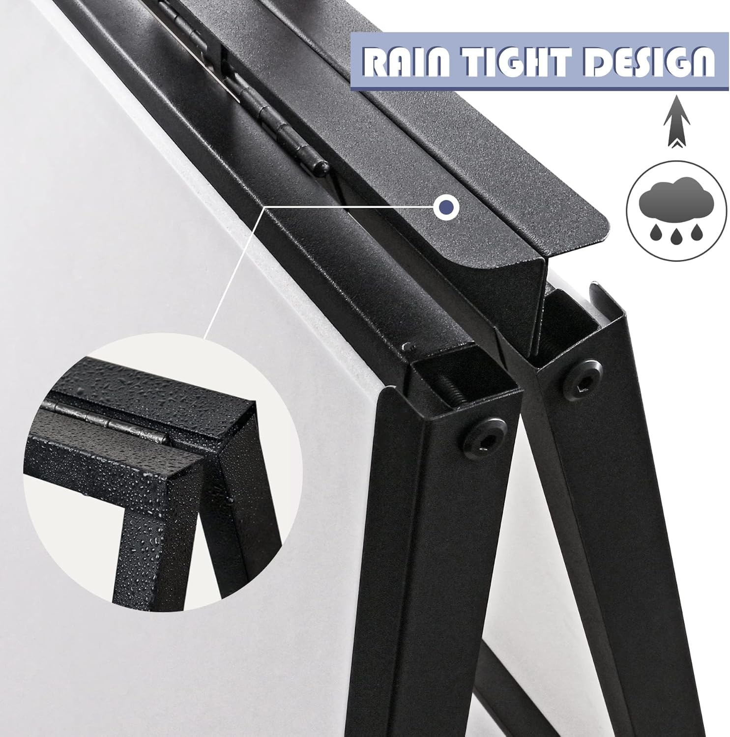 24 x 36 Inch A Frame Sign Double-Sided Folding Sandwich Board Heavy Duty Slide-i