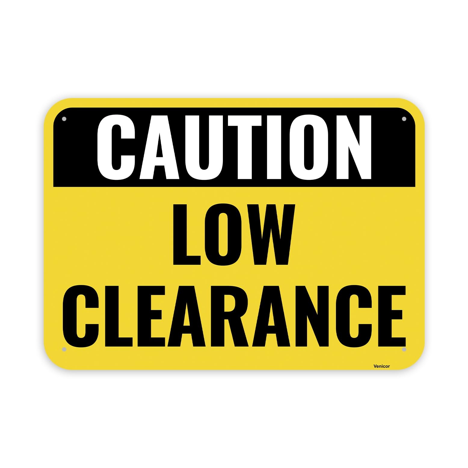 Low Clearance Sign Aluminum Caution Watch Your Head Warning Rust 14×10 Inch