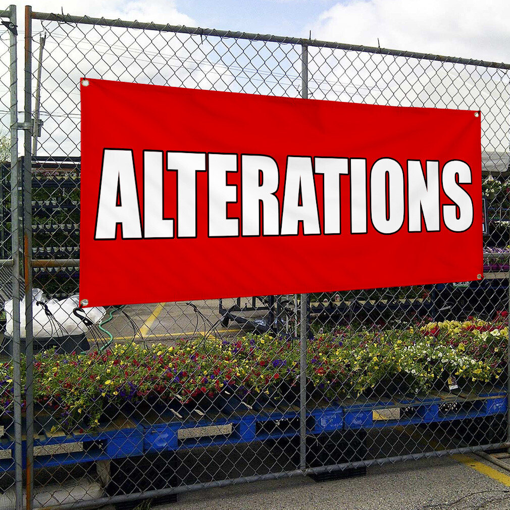 Vinyl Banner Multiple Sizes Alterations Promotion Business Business Outdoor
