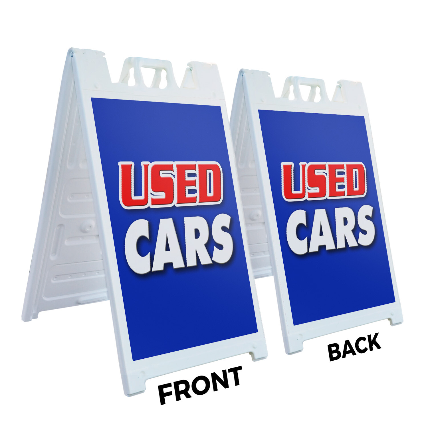 A-frame Sidewalk Used Cars 24&Prime; x 36&Prime; Double Sided A-Frame Sidewalk Sign