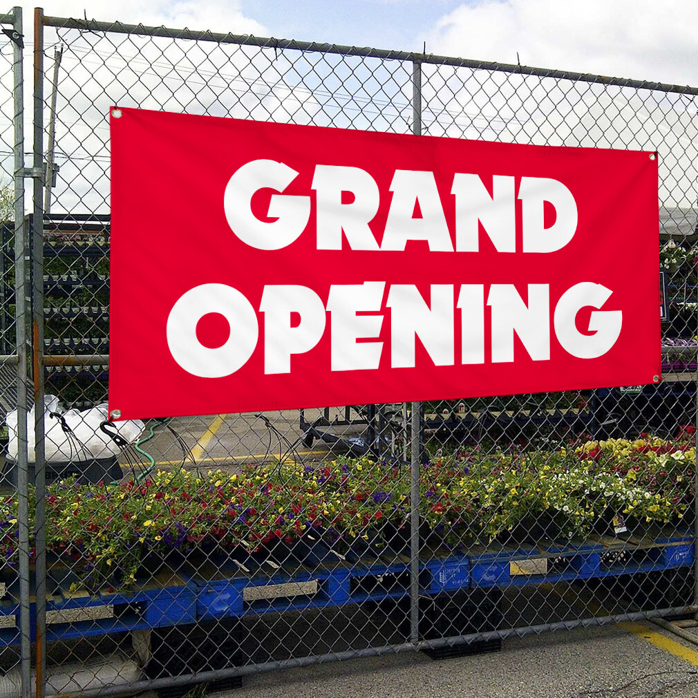 Vinyl Banner Multiple Sizes Grand Opening Outdoor Advertising Printing E Outdoor