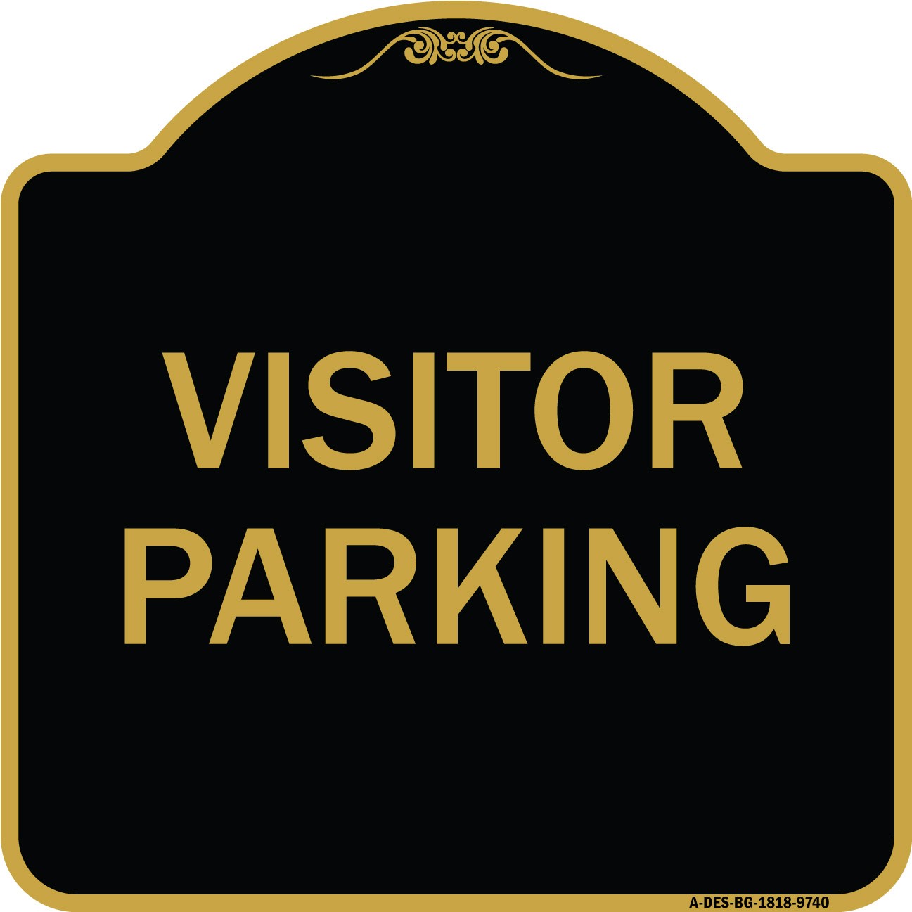 Designer Series – Visitor Parking Heavy Gauge Aluminum Architectural Sign