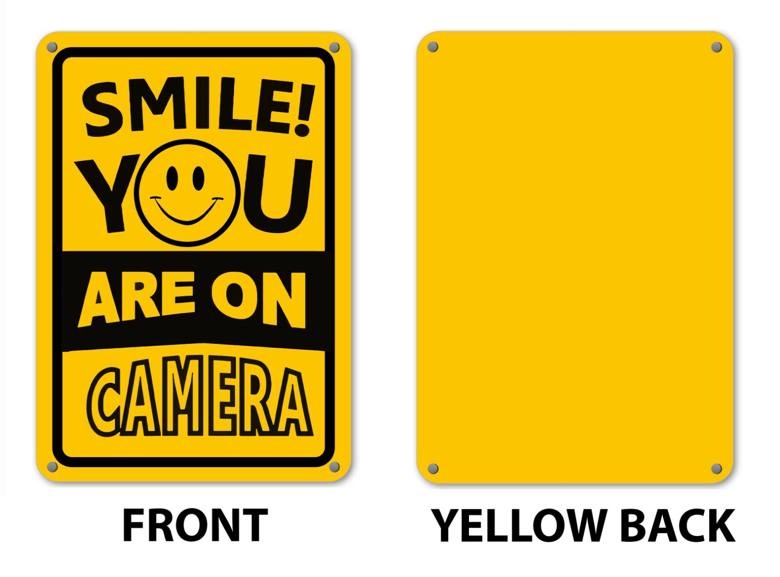 Smile You&rsquo;re On Camera Sign Home Security Waterproof UV protected CCTV Signs NEW
