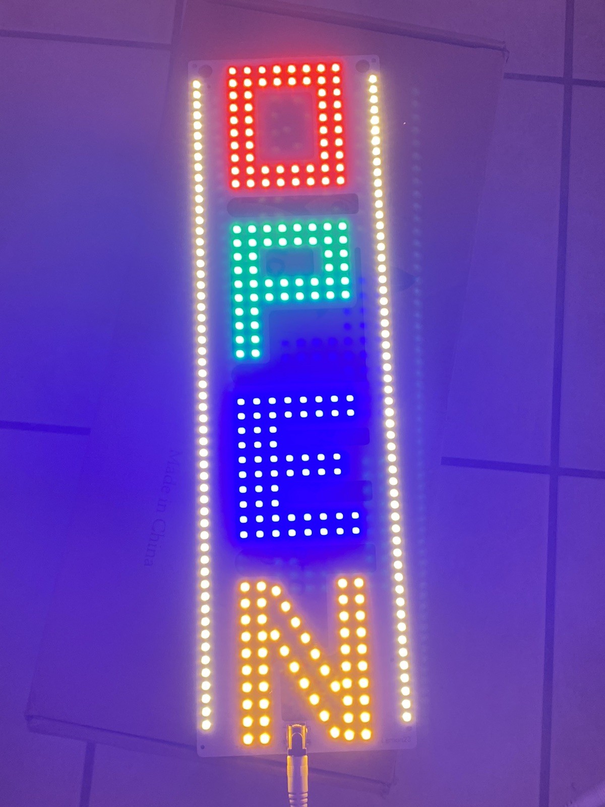 LemonNova Open Sign 15” x 4.25”
