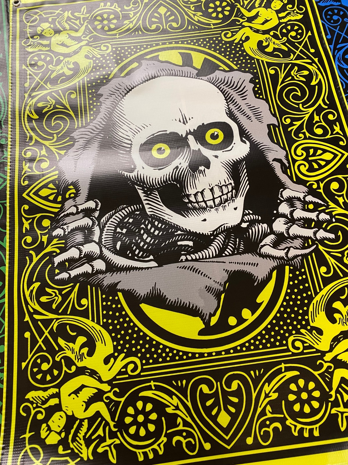 4 Skateboard/Horror movie banner bundle (2&rsquo;x3&prime;) heavy vinyl