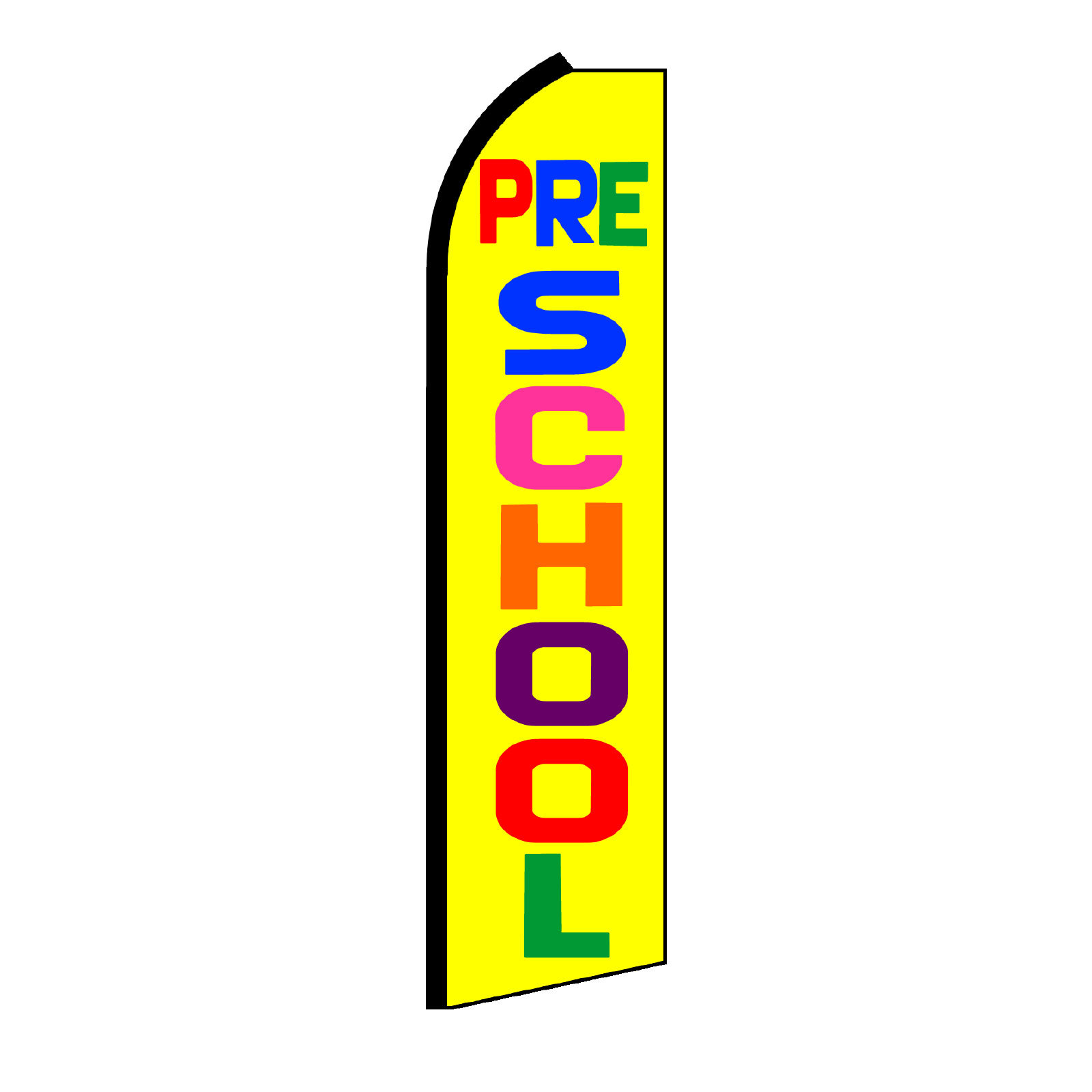 PRE SCHOOL – Standard Half Sleeve Swooper Banner Flag Only
