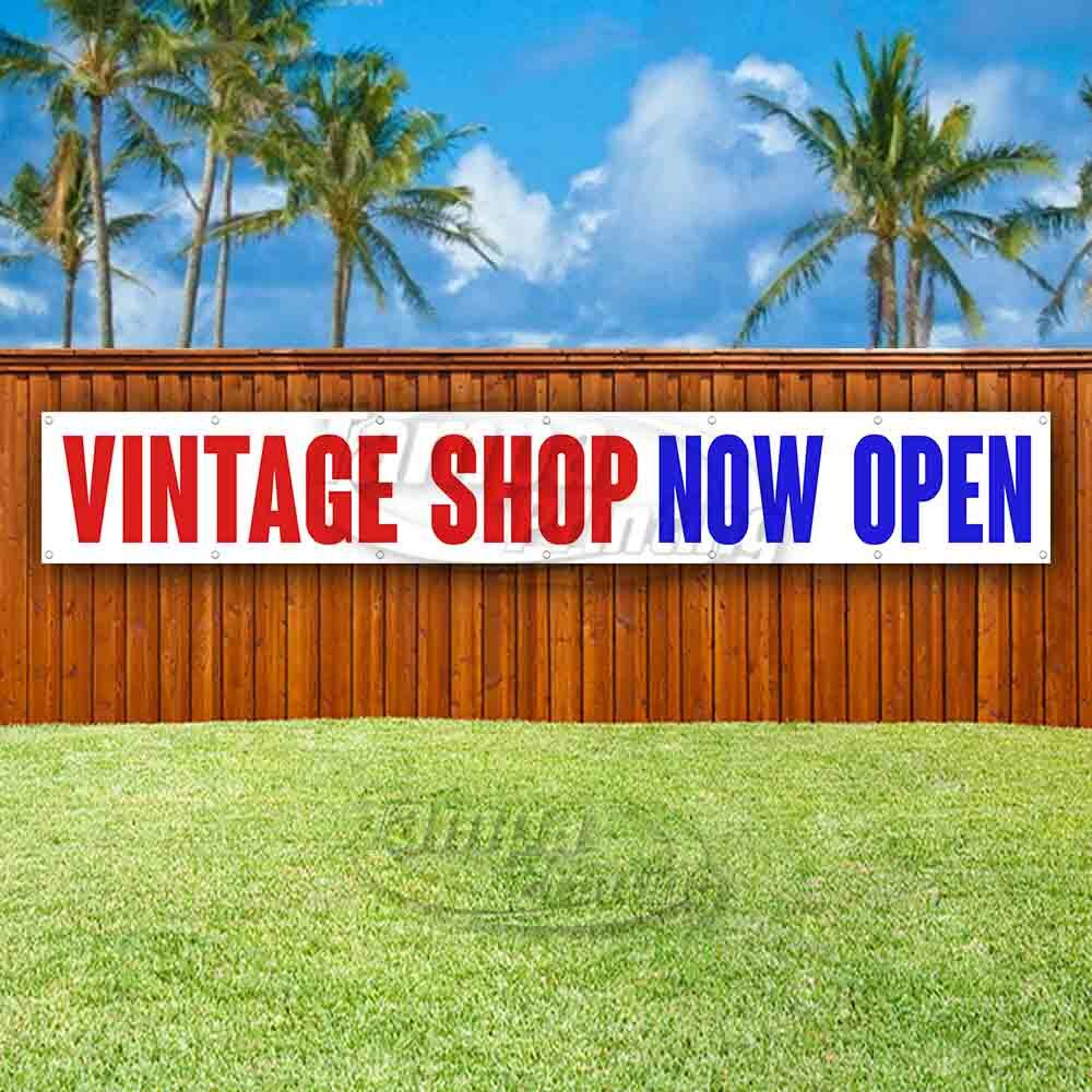 ANTIQUE SHOP NOW OPEN Advertising Vinyl Banner Flag Sign LARGE HUGE XXL SIZE