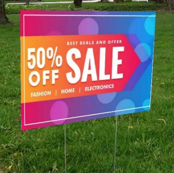 Full Color Corrugated Plastic Real Estate / Yard Sign – FREE SHIPPING