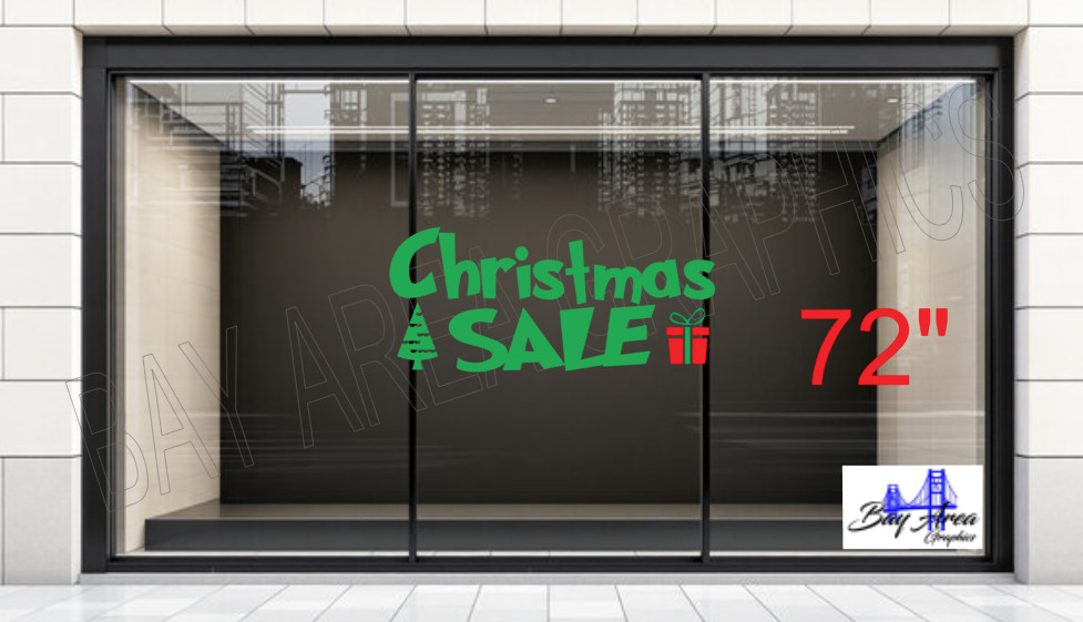 Christmas SALE Vinyl Window Sign Exterior Waterproof Oracal 651 made in USA