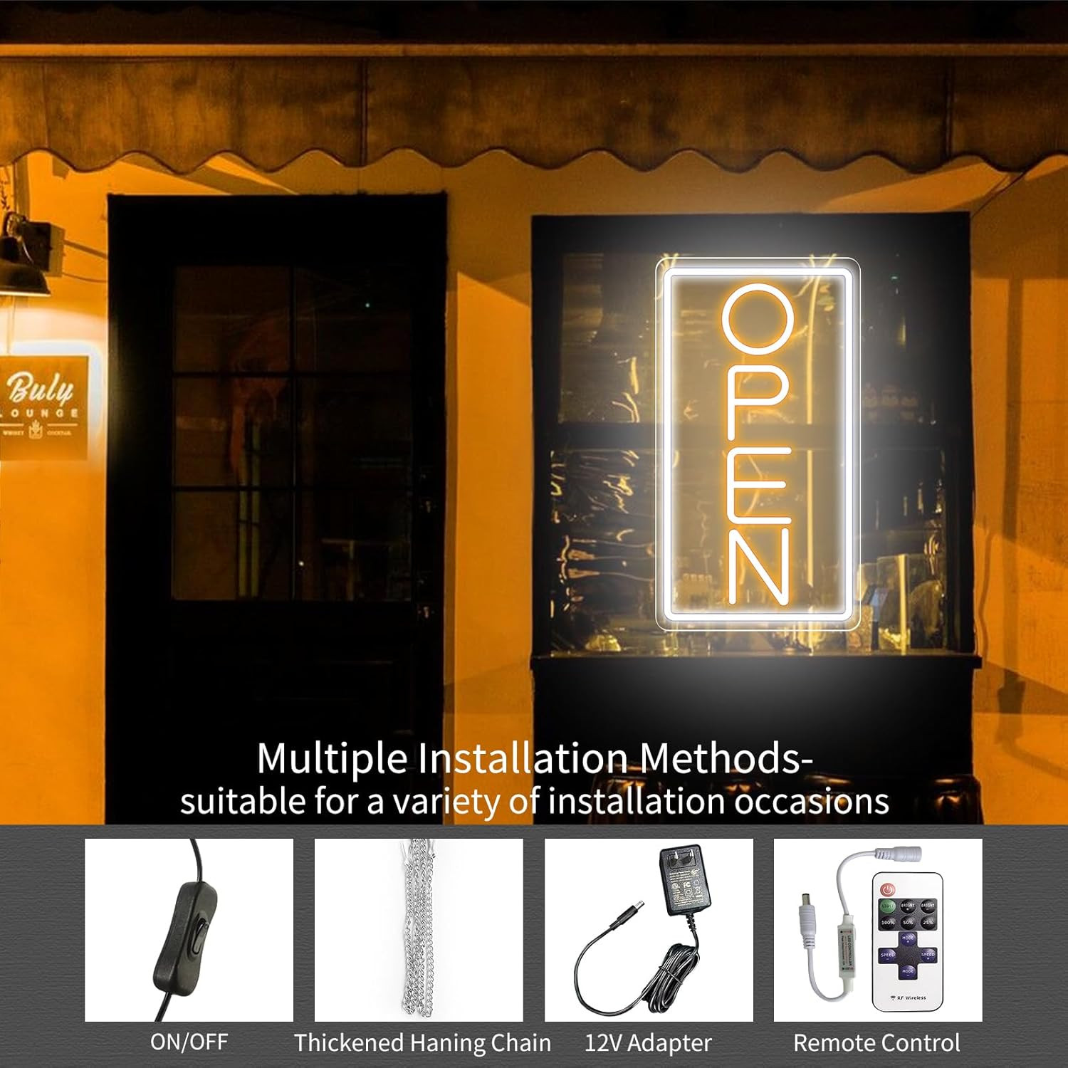 Open Signs for Business Ultra Bright LED Neon Open Signs for Business Storefront