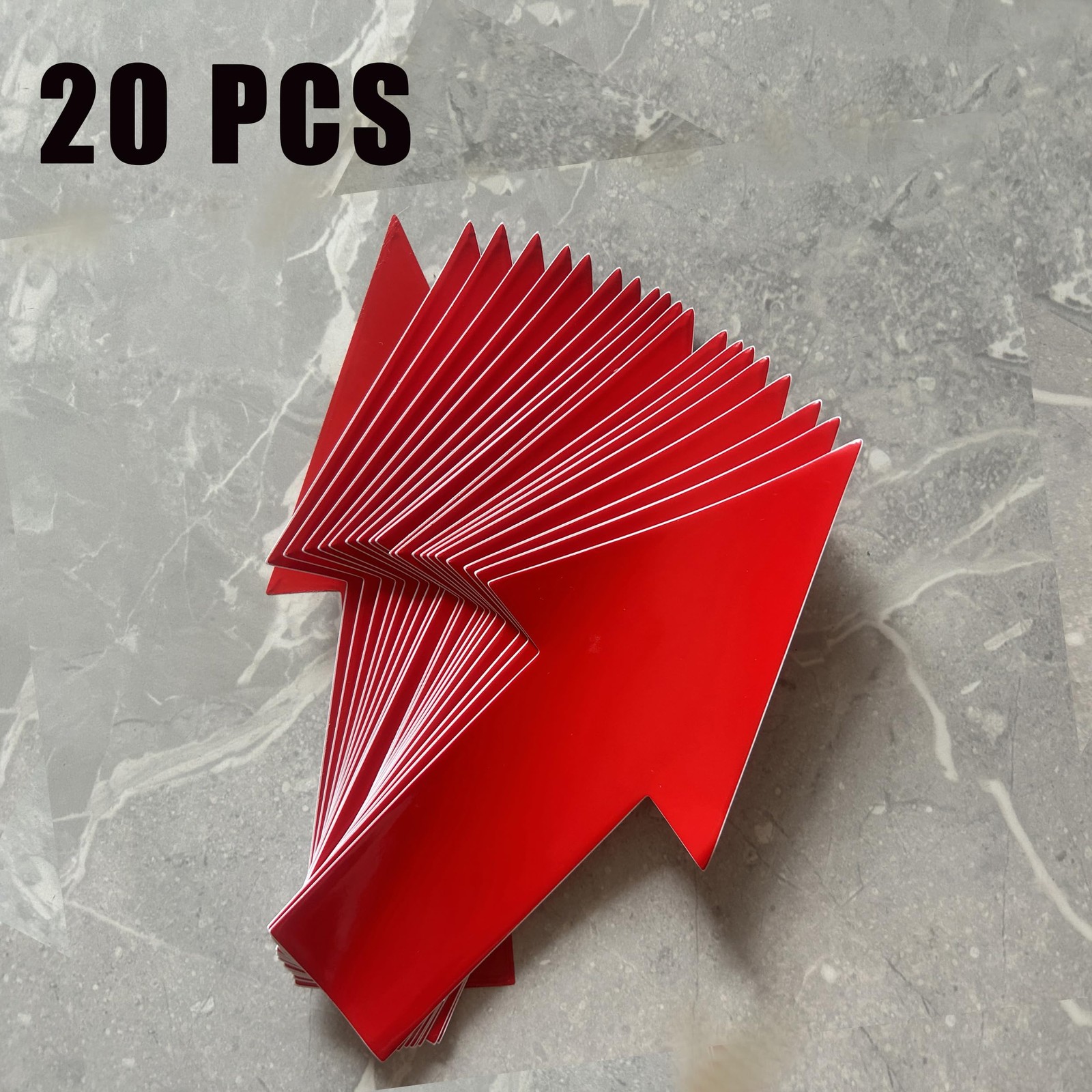 8 x 4 in (10 X 20 CM) Arrow Floor Sticker, PVC Removable Self-Adhesive Arrow Sig