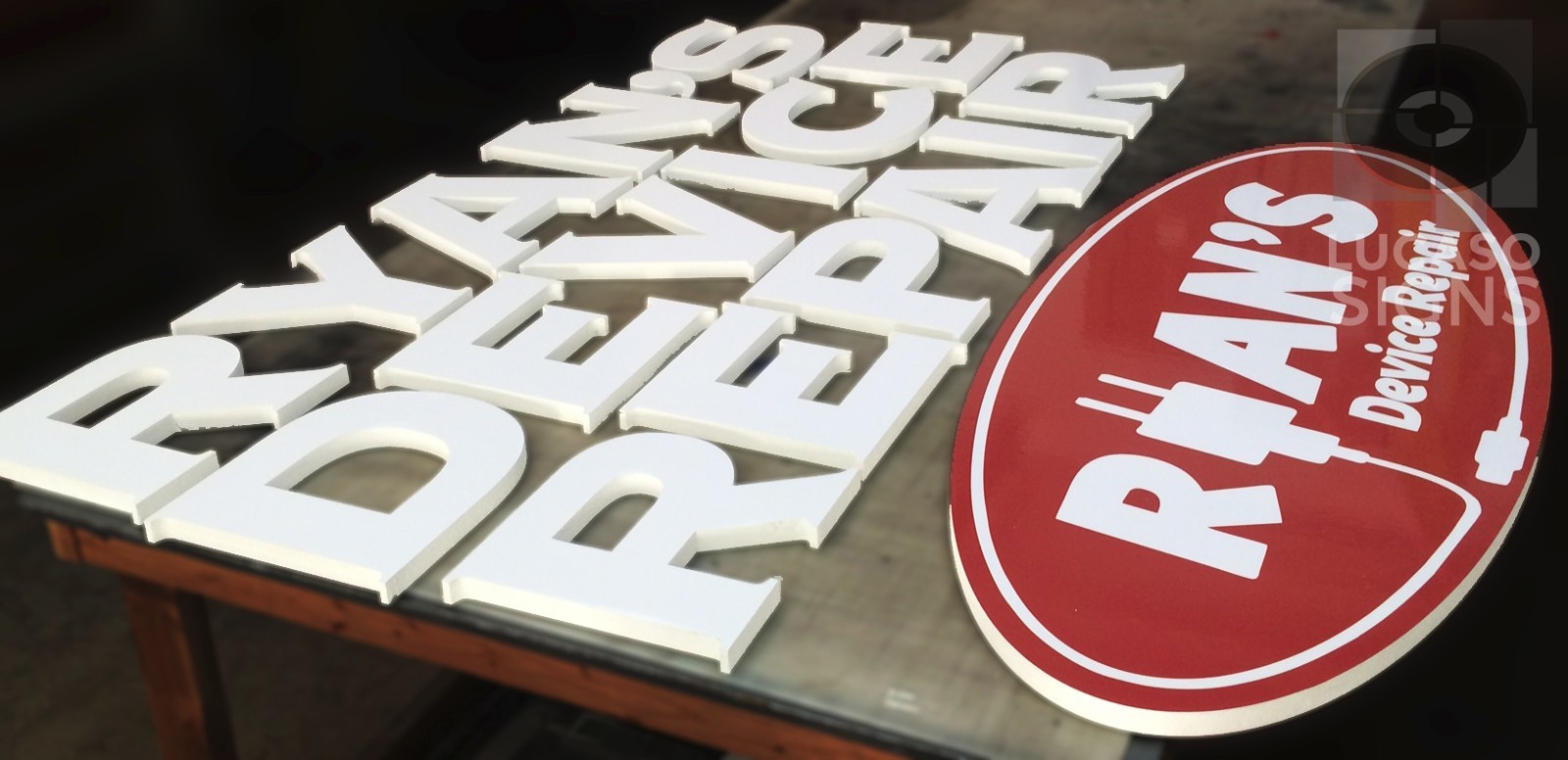 Storefront Custom Foam Sign Letters 14 Inch Acrylic Faces Outdoor Economic
