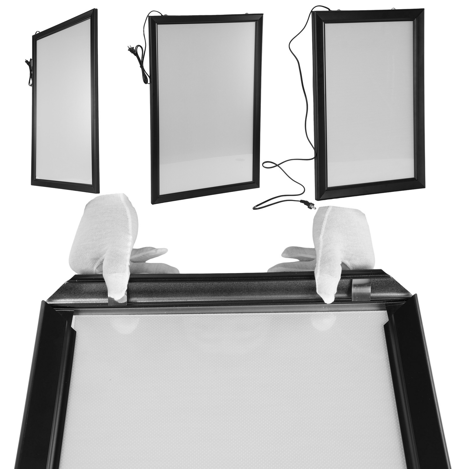 LED Wall Mount Backlit Poster Lightbox Light Up Frame with Dimmer, 16×24 Inch