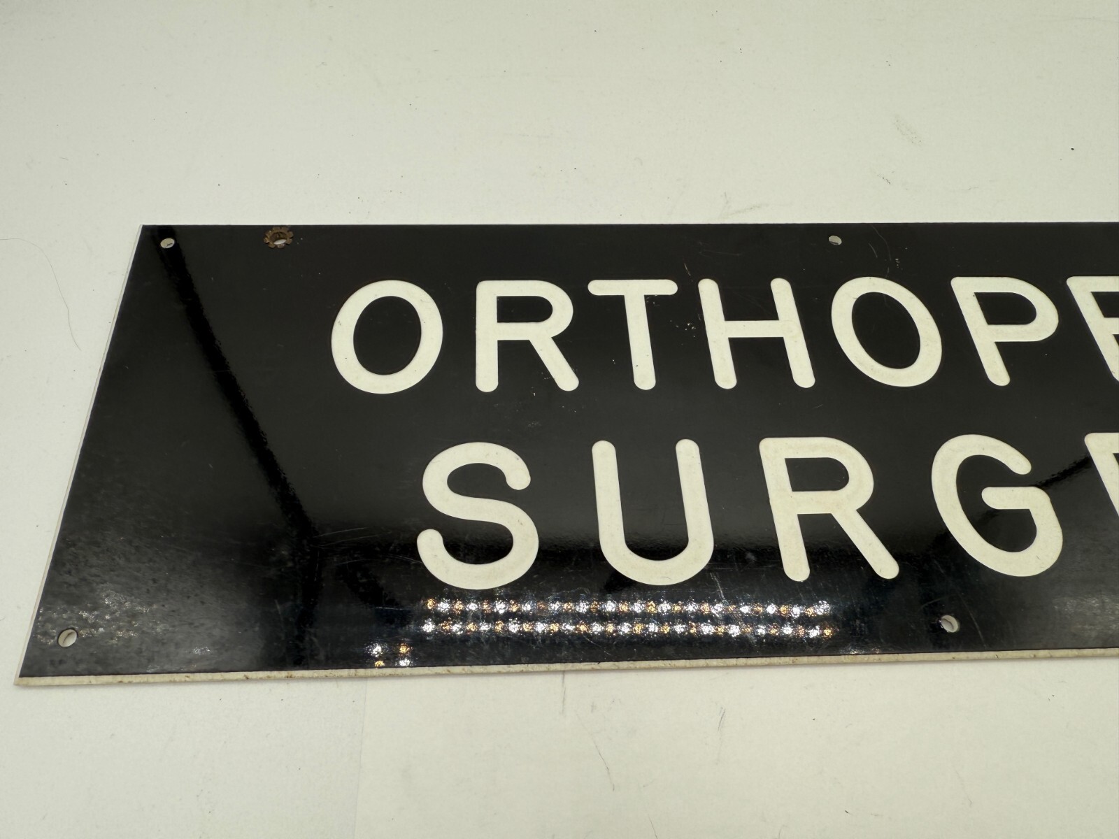 2-sided ORTHOPEDIC SURGERY Sign – Plastic 15&Prime; x 4 1/2&Prime;