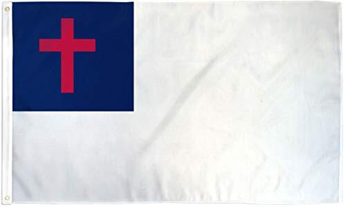 Christian Flag Christianity Cross Banner Church Pennant 2×3 Foot 24×36 inch New
