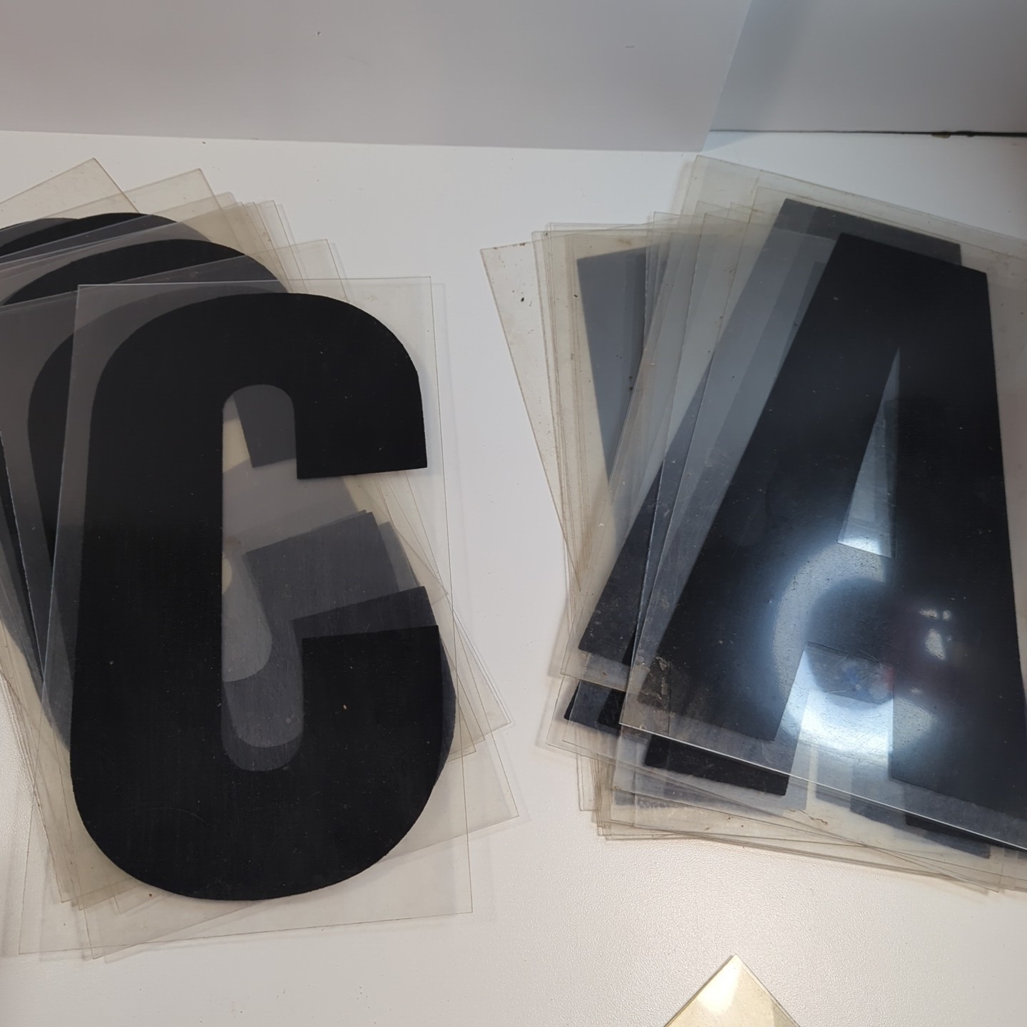 11&Prime; Black Marquee Sign Letter Complete Alphabet Commercial Outdoor Store Plastic