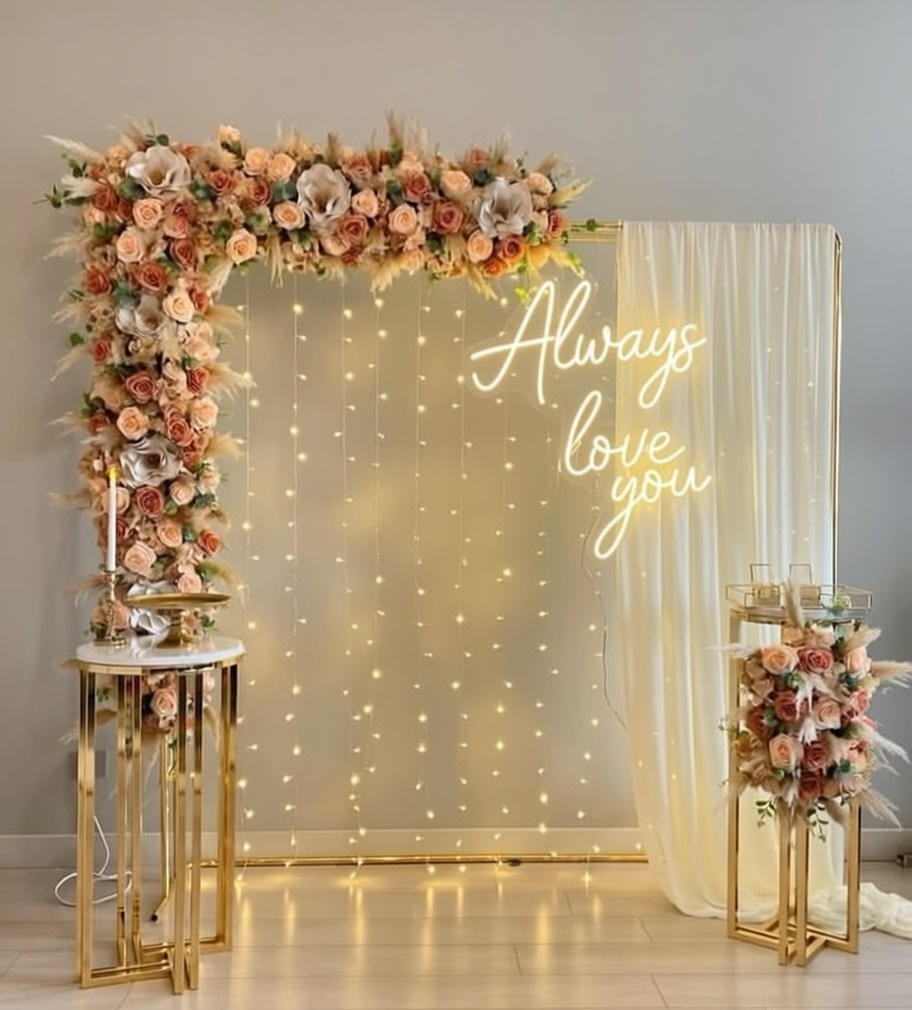 Custom Neon Sign Personalized LED Light Wall Decor Wedding Party Business Home