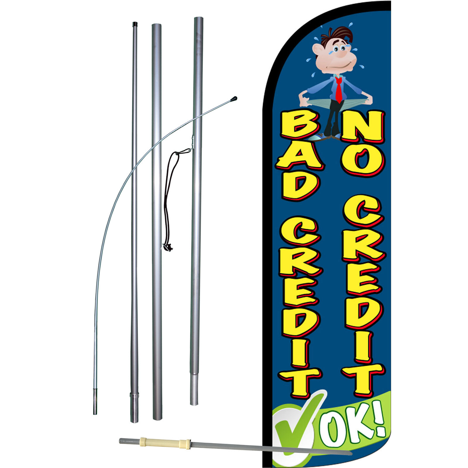 Bad Credit No Credit Ok Complete Swooper Flag Bundle