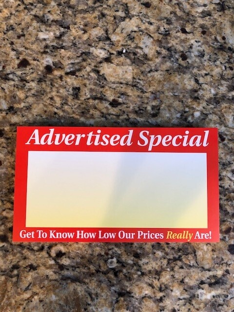 ***SALE*** Advertised Special Price SIGNS RETAIL STORE Displays-LOT OF 100