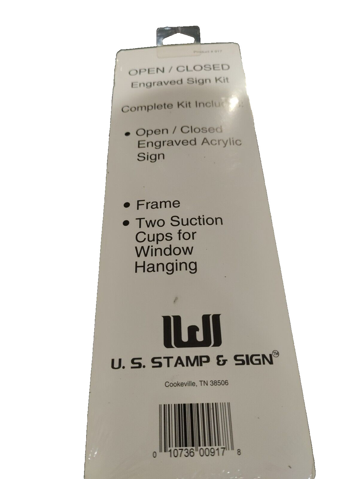 U.S. Stamp & Sign, Slider Sign « Open/Closed », Slide to Change, Door, Occupancy