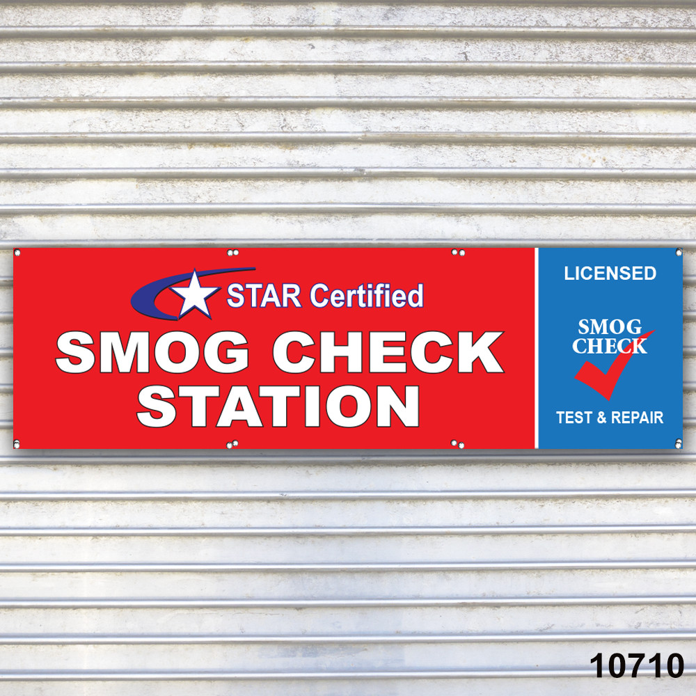 Smog Check Station Banner Sign