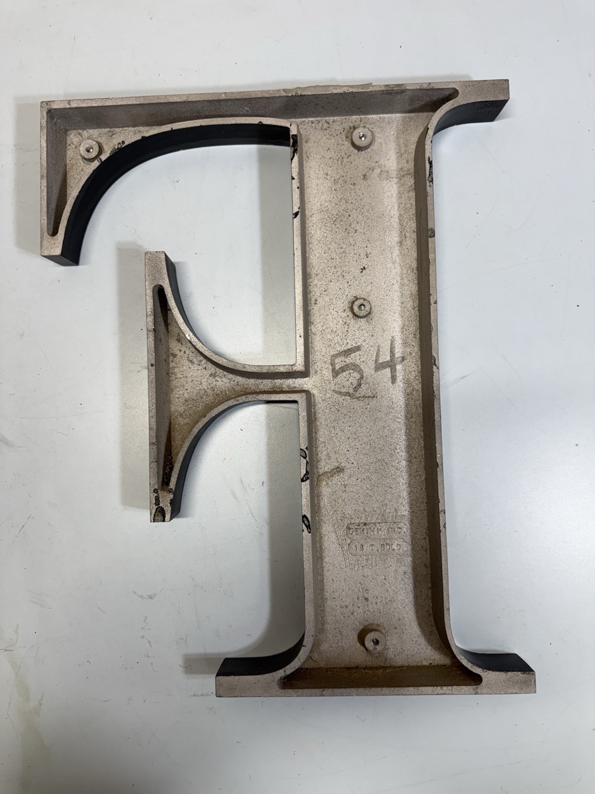 Gemini Inc 18” Cast Aluminum Architectural Letter Sign Black Commercial Letters