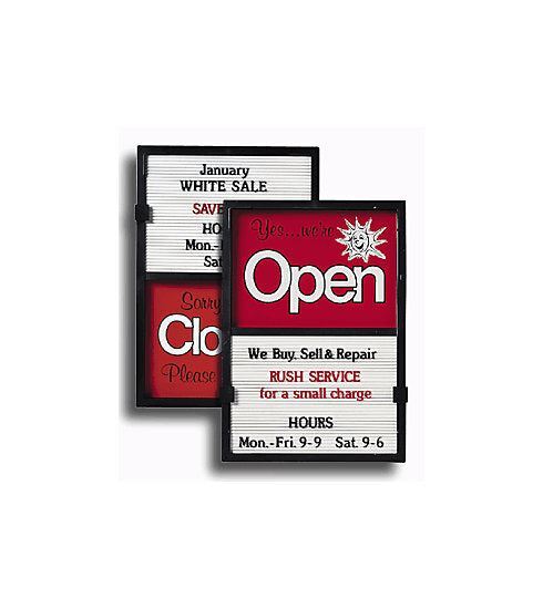 918 Open/Closed Sign Kit 14 x 20&Prime;