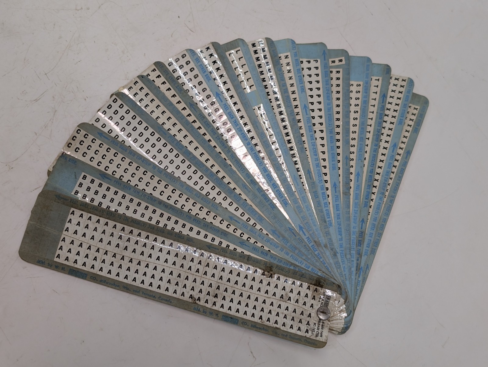 Lot of Assorted Commercial Signs & Labels – Alphabet, Numerical, Safety & More
