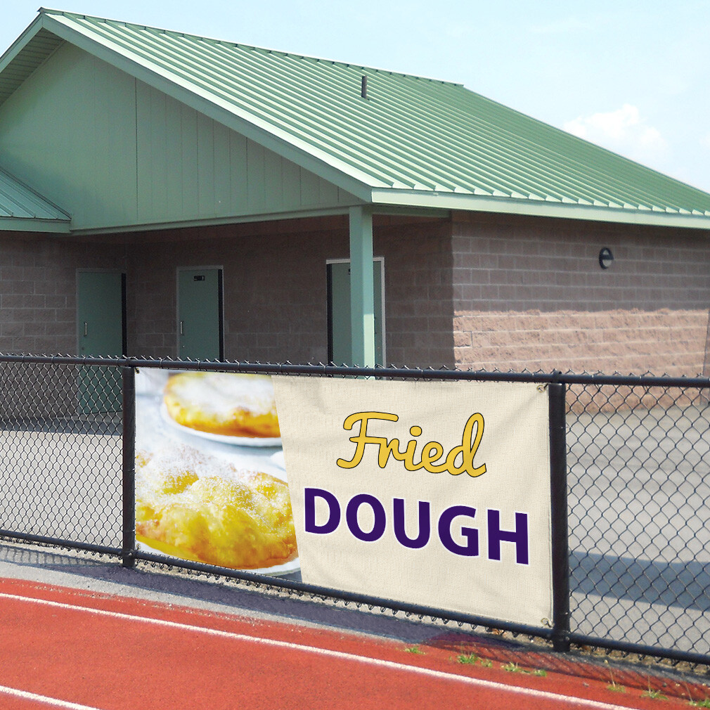 Vinyl Banner Multiple Sizes Fried Dough Outdoor Advertising Printing B Outdoor