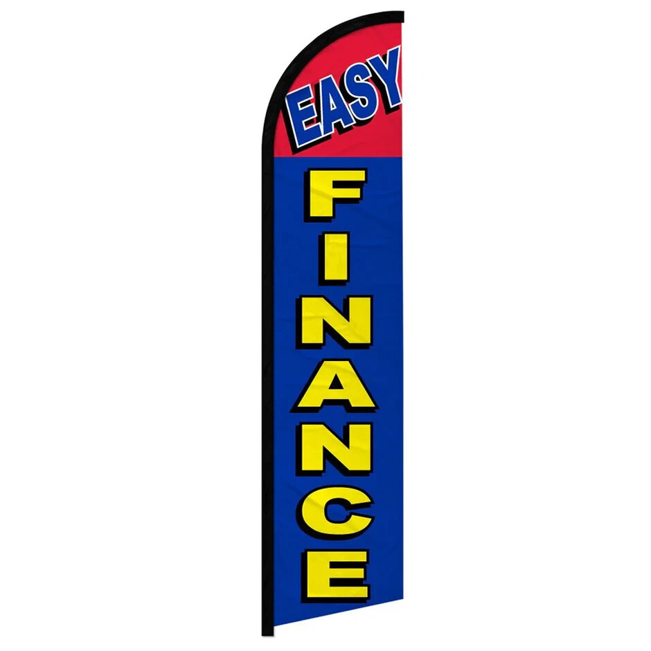 Easy Finance Windless Advertising Banner Flag for Auto Finance Dealerships