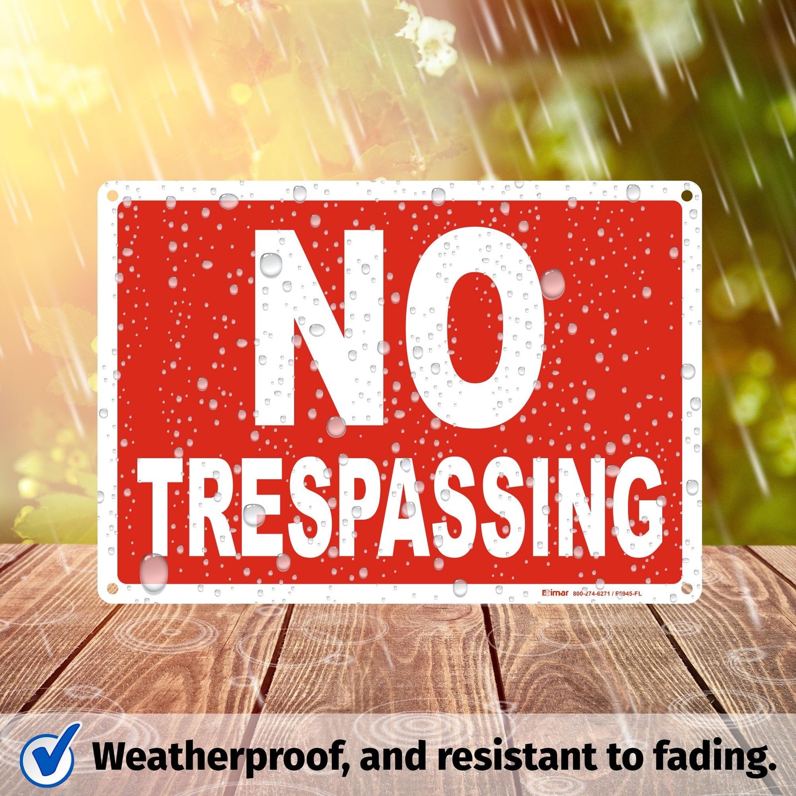 – 7&Prime;x10&Prime; No Trespassing Sign – Weatherproof Aluminum, Rust-Free, Easy Install…