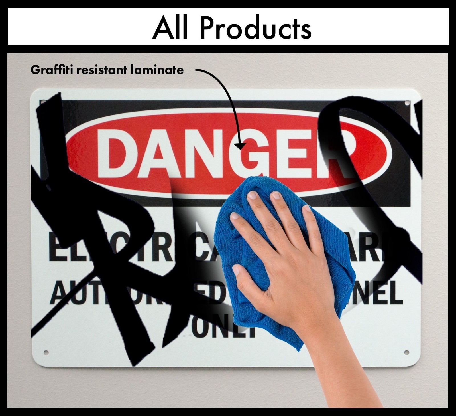 Danger Pesticide Storage Area Sign – 10&Prime; x 14&Prime; Plastic Safety Signs (2 Pack)