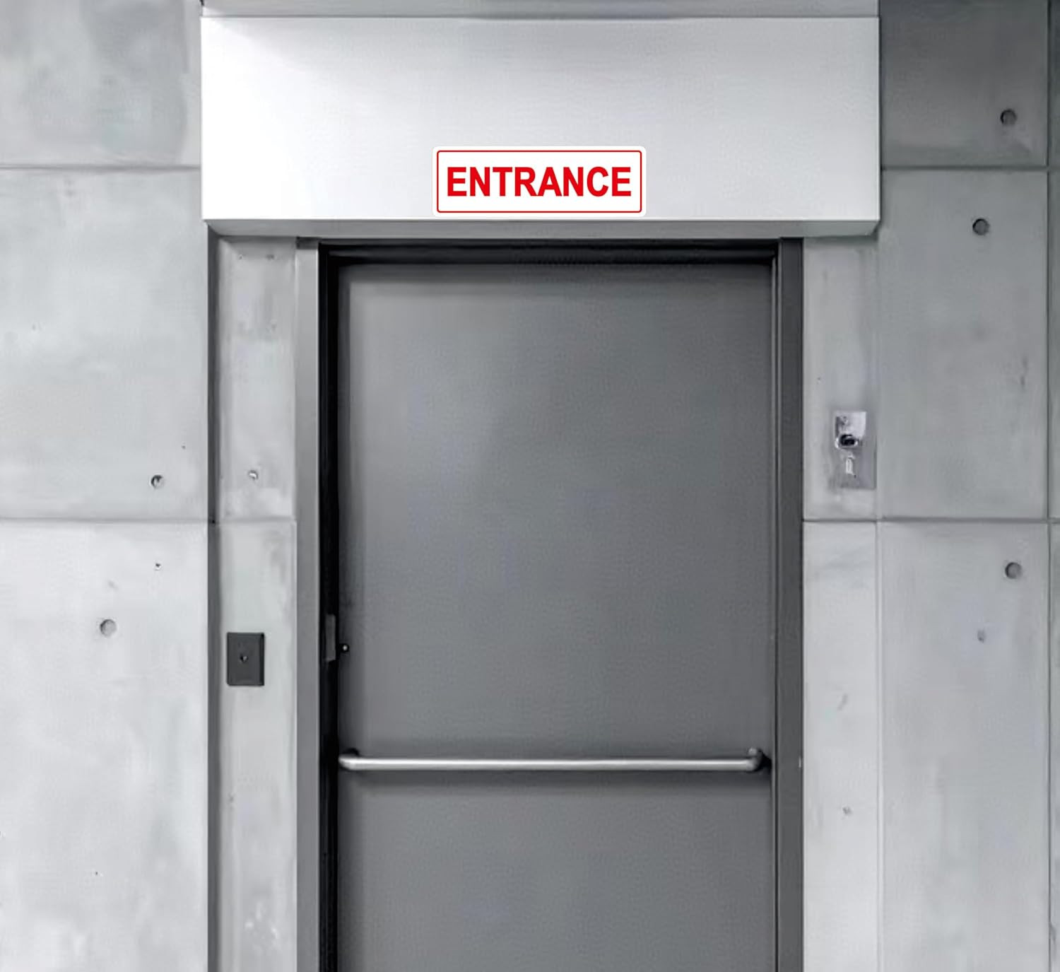 Entrance Sign – Made from Premium Frosted Acrylic Material, Super Strong Self-Ad