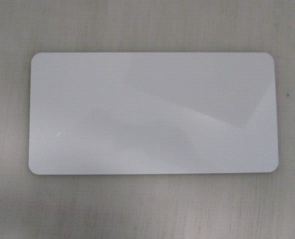 6&Prime;x12&Prime; Green with White Outline Aluminum Metal Sign Blank
