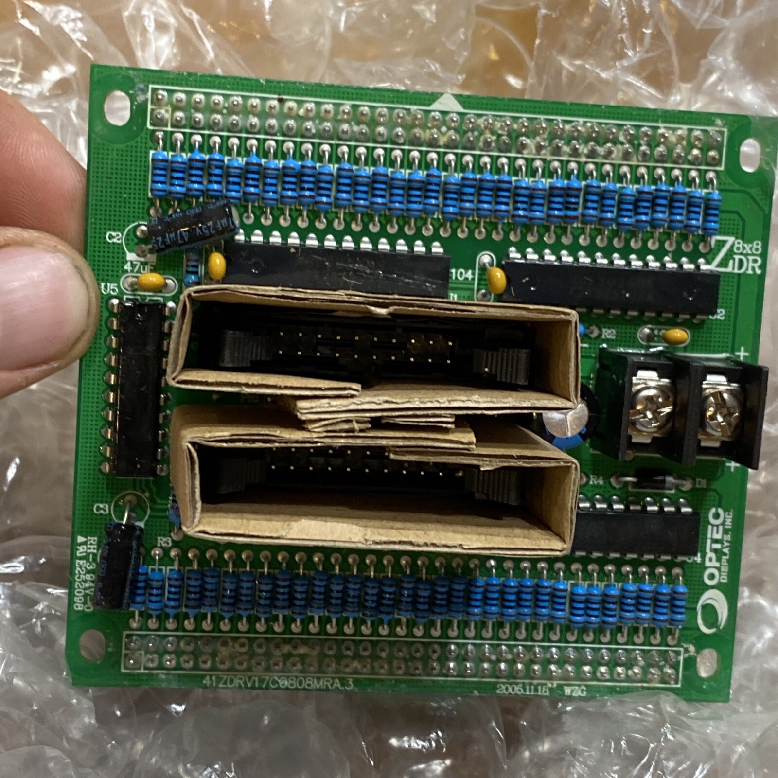 Optec Sign Driver 41zdrv17c0808mra.3 Input Output Control Board Zdr 8×8 Display