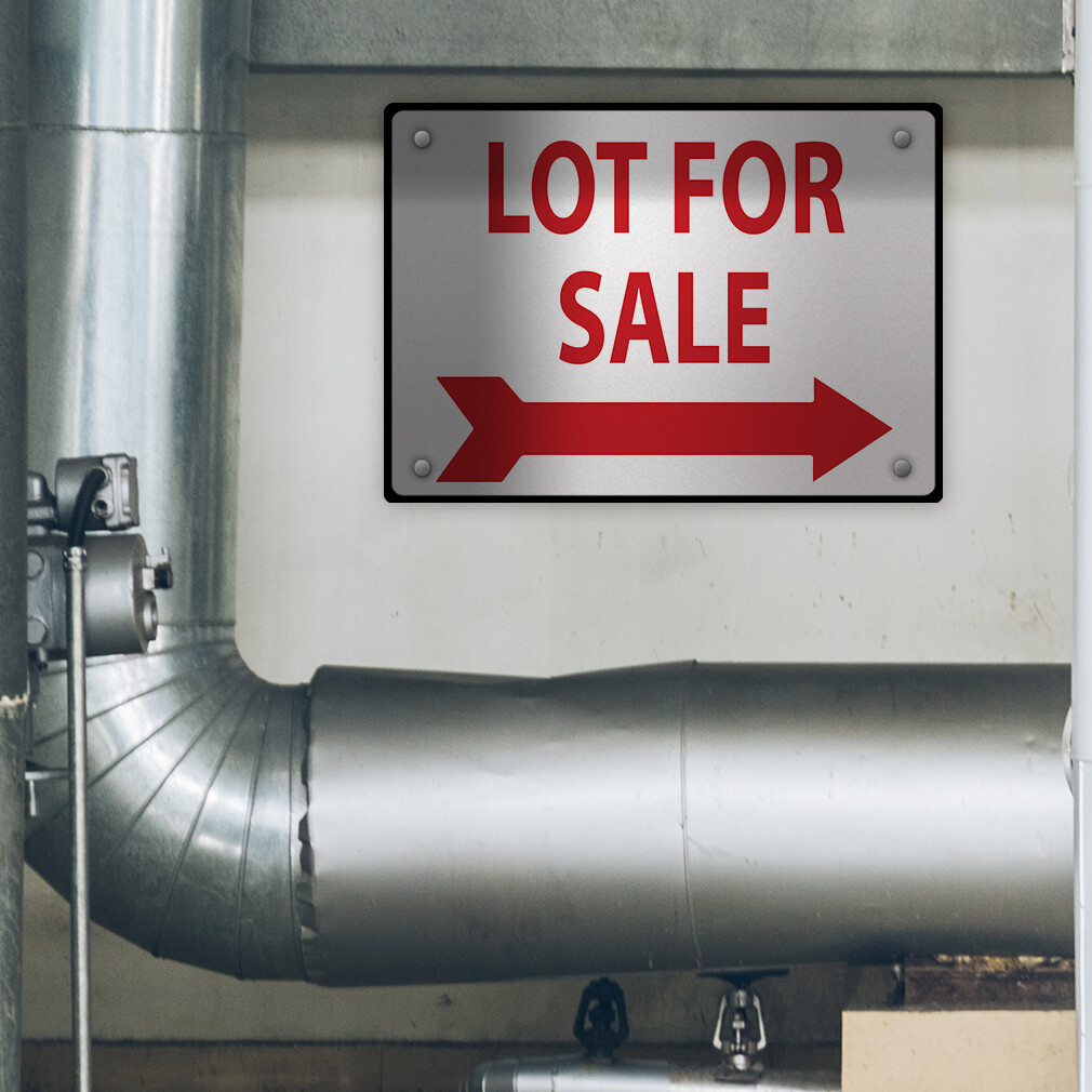 Horizontal Metal Sign Lot for Sale to The Right Weatherproof Street Signage