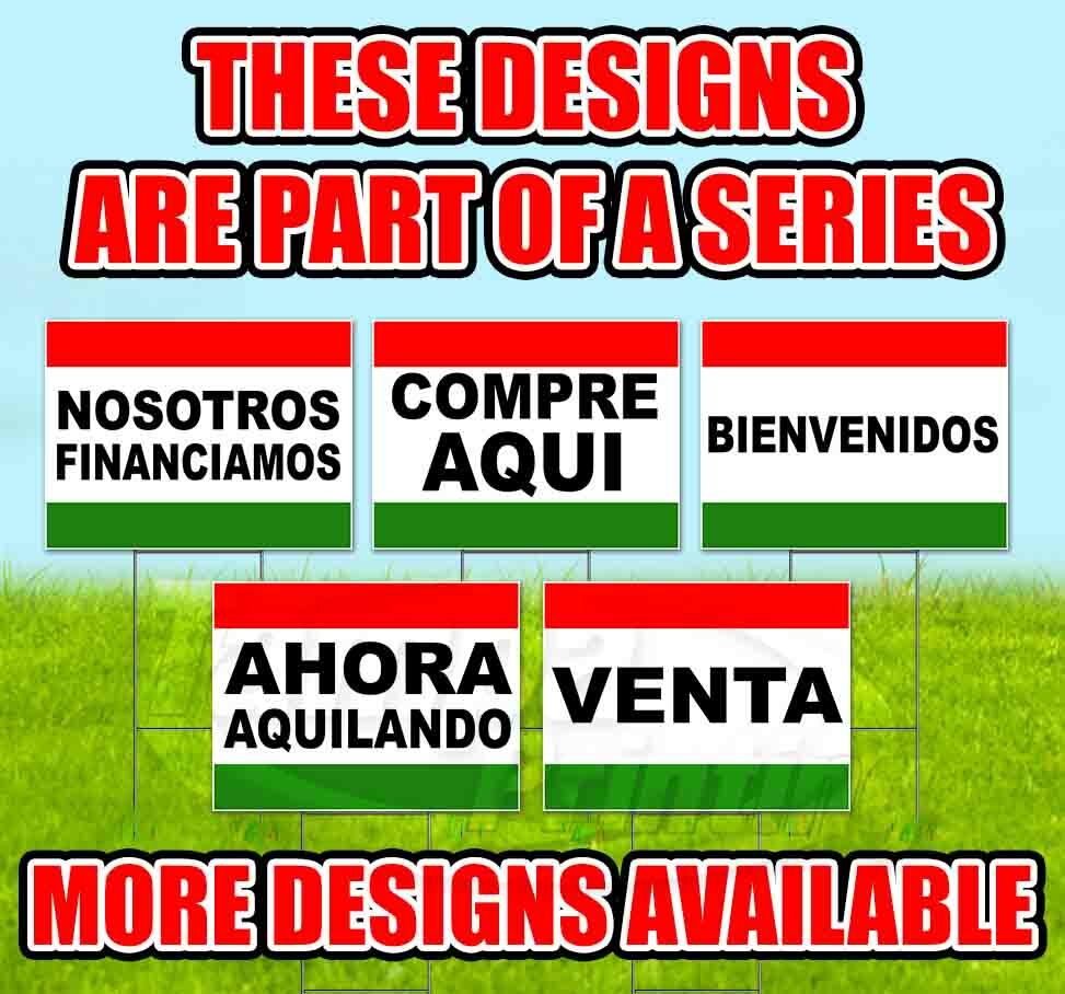 ABIERTO 18×24 Yard Sign WITH STAKE Corrugated Bandit USA BUSINESS SPANISH