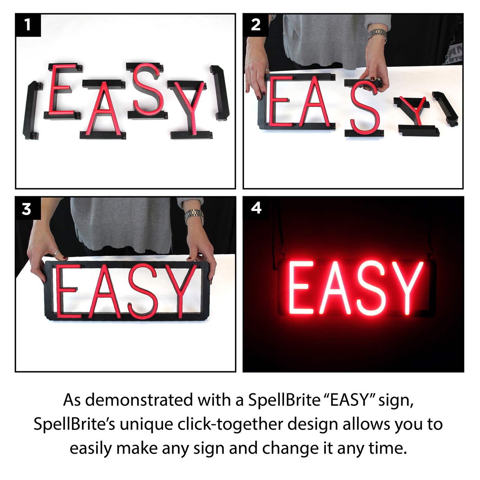 SpellBrite DESSERT Sign | Neon Dessert Sign Look, LED Light | 27.1&Prime; x 6.3&Prime;