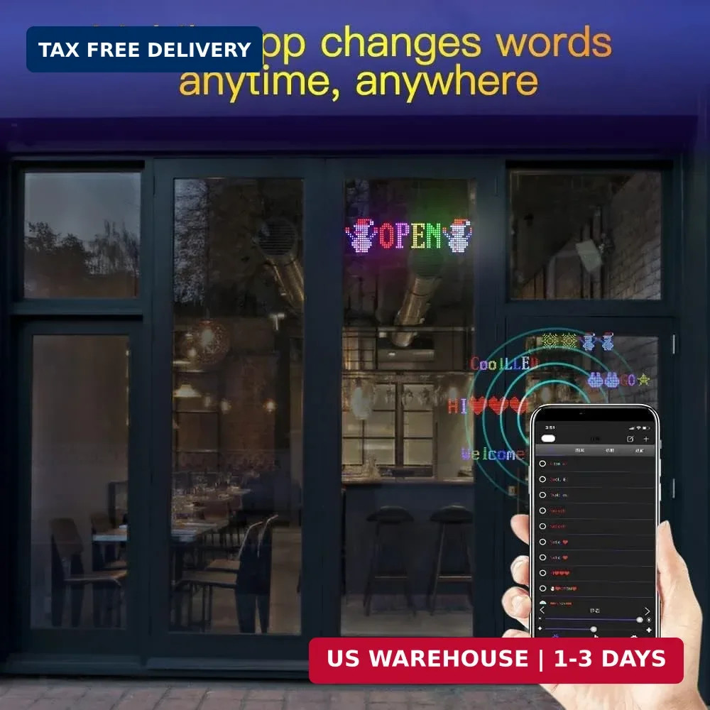 Devil Eyes Light for Cars,Programmable LED Sign,LED Sign for Car,Bluetooth APP C