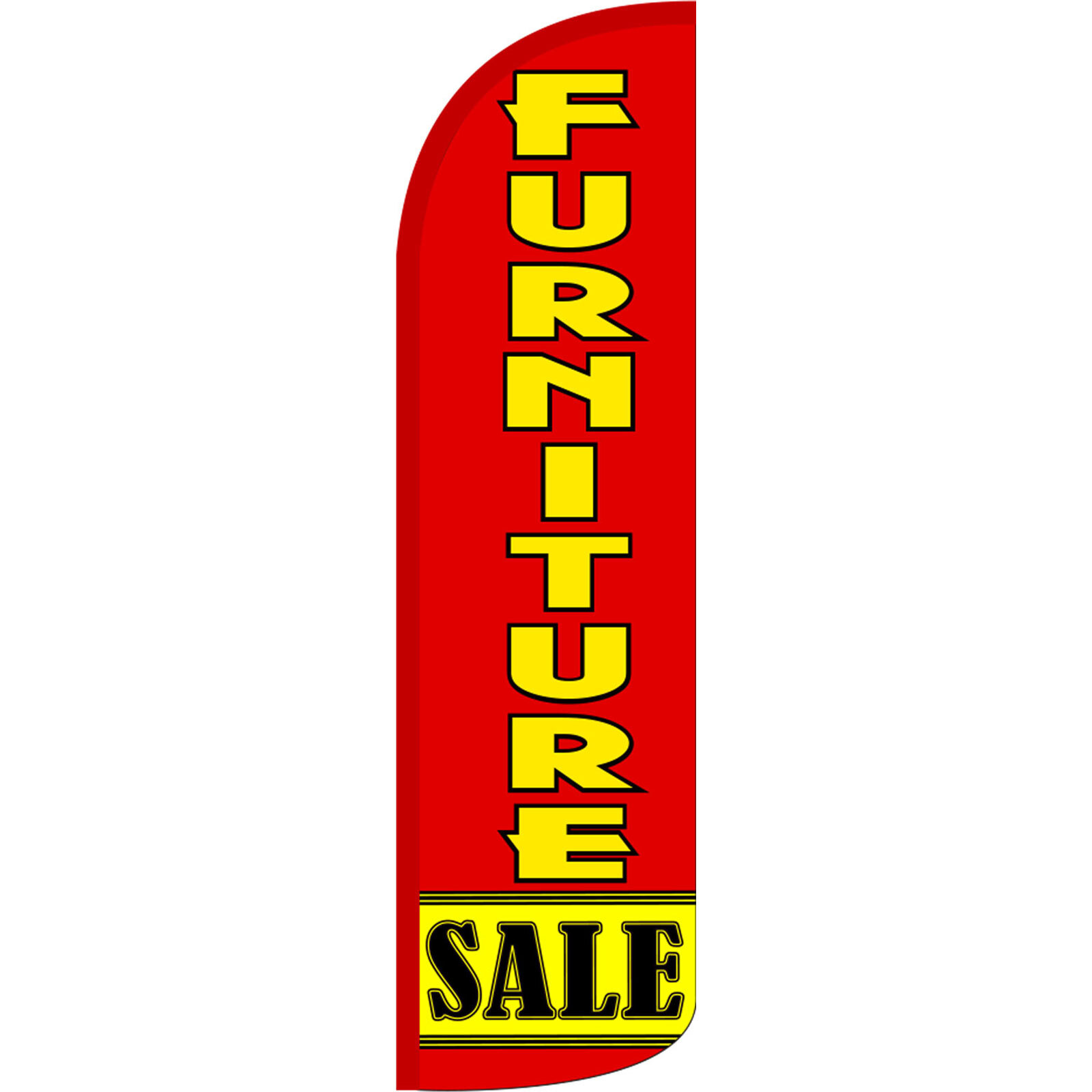 Furniture Sale 3 ft X 11 1/2 ft Windless Swooper Flag (Flag Only)