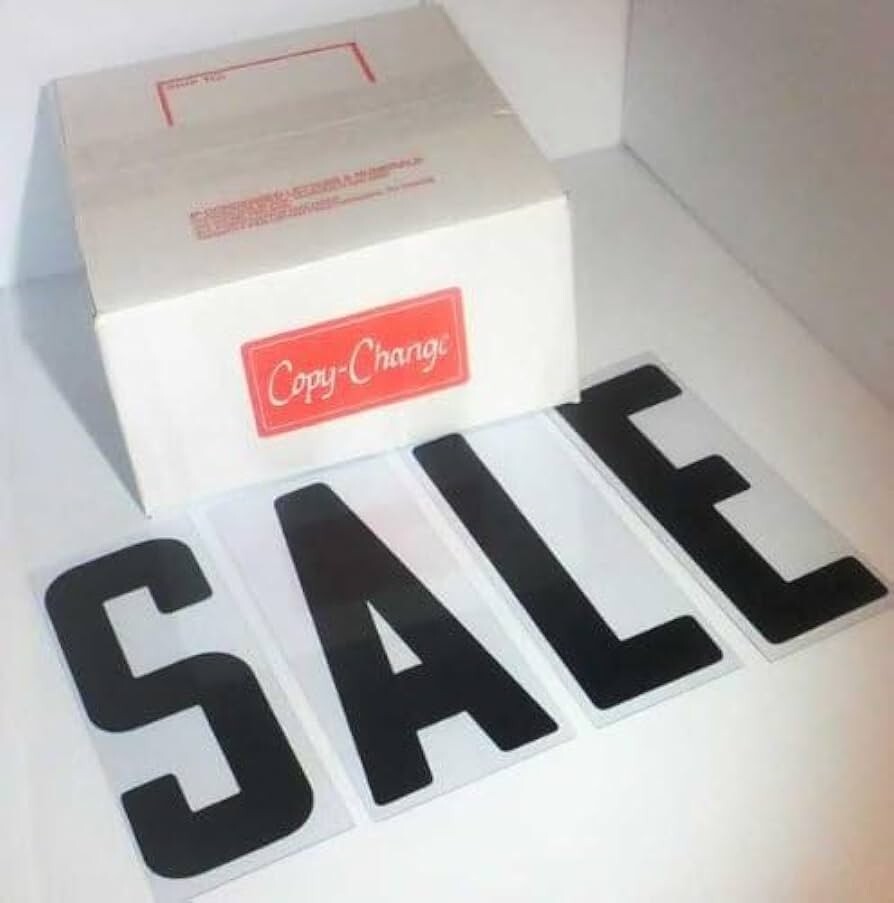 Changeable Outdoor Sign Flexible Letters – Block Style – 8&Prime; on 8-7/8&Prime; Black