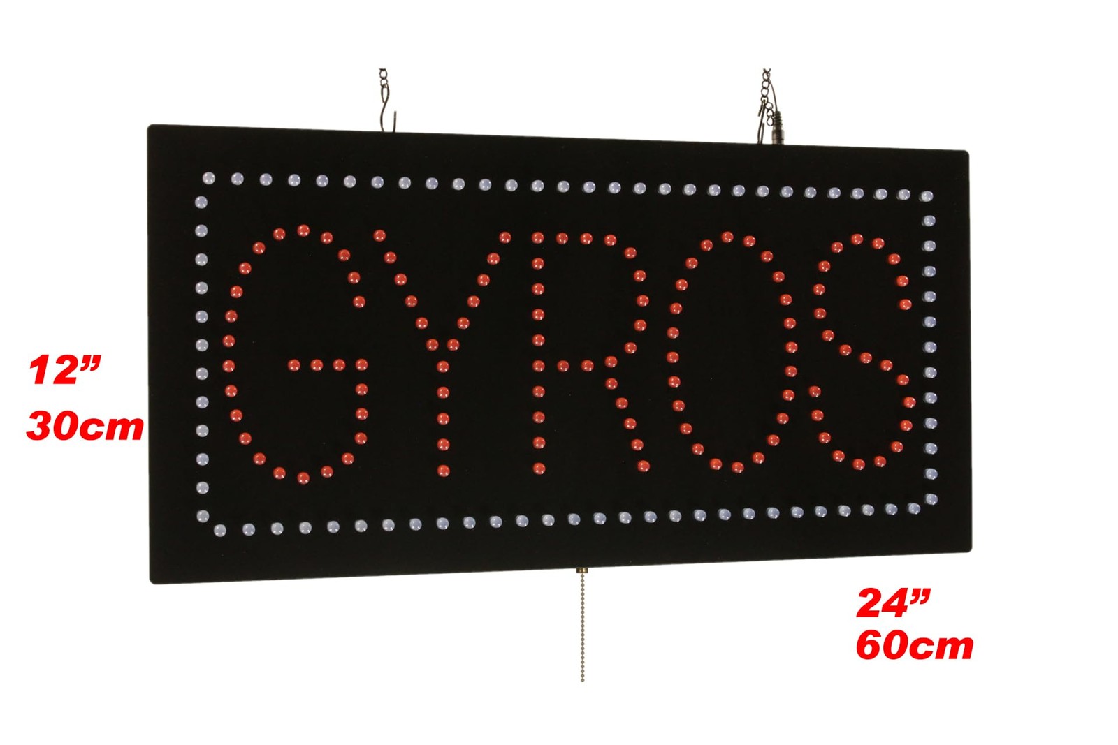 Gyros Sign 24X12 60X30Cm Topking Led Neon Florescent Signage Signboard Display